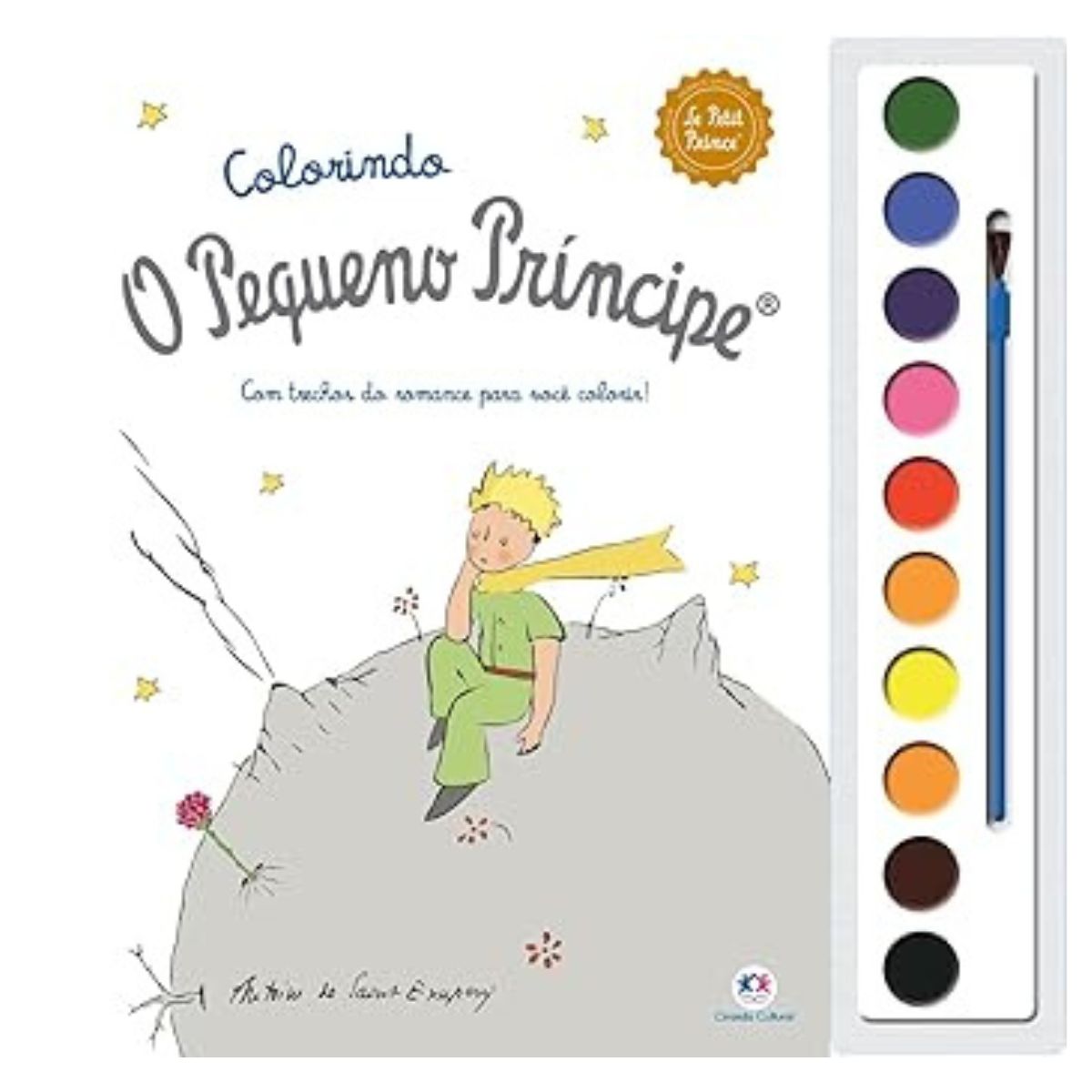 Kit 2 Livros Literatura Infantil Pequeno Príncipe: Aquabook + Aquarela - Ciranda Cultural Kit 2 Livros Literatura Infantil Pequeno Príncipe: Aquabook + Aquarela - Ciranda Cultural